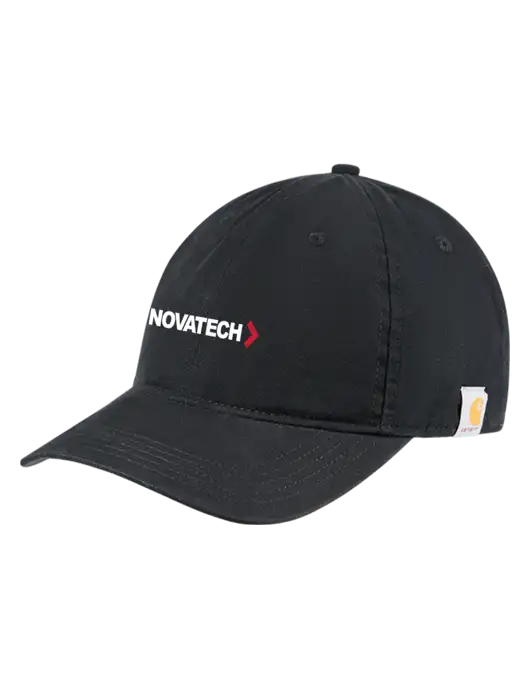 Carhartt Black Cotton Canvas Cap w/Novatech Logo