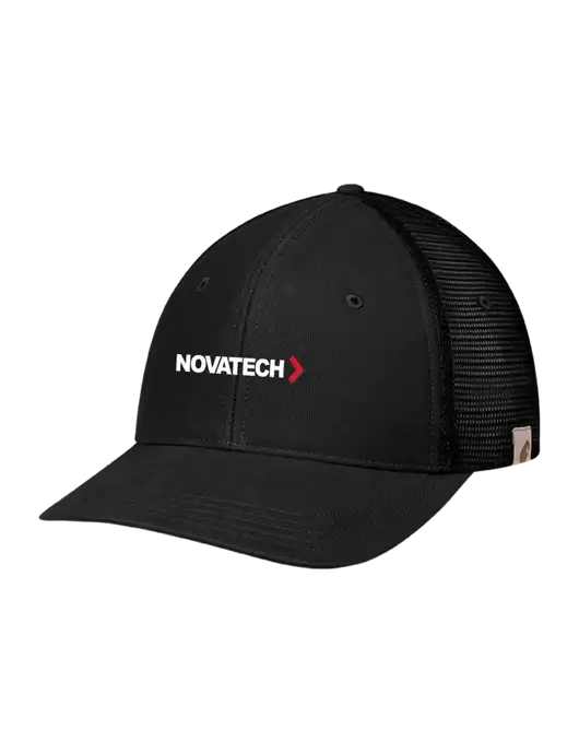 Carhartt Black Canvas Trucker Cap w/Novatech Logo
