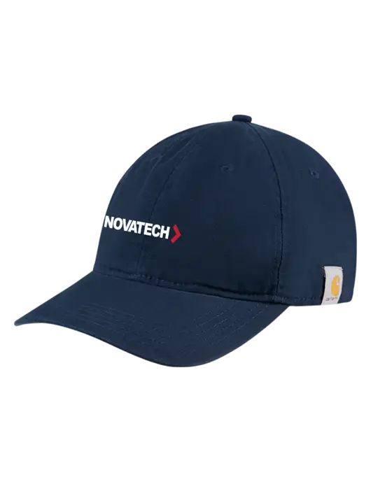 Carhartt Navy Cotton Canvas Cap w/Novatech Logo