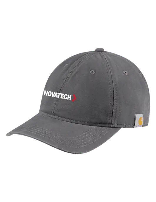 Carhartt Dark Grey Cotton Canvas Cap w/Novatech Logo