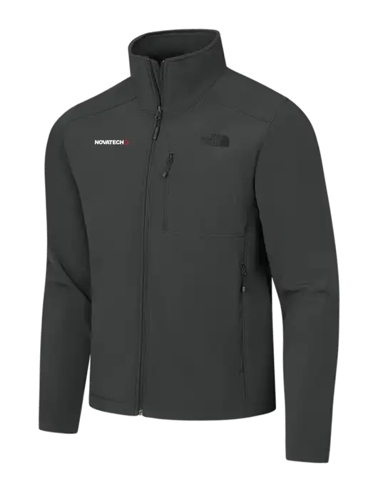 The North Face Dark Medium Grey Apex Barrier Soft Shell Jacket w/Novatech Logo