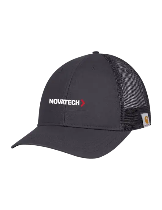 Carhartt Dark Grey Canvas Trucker Cap w/Novatech Logo