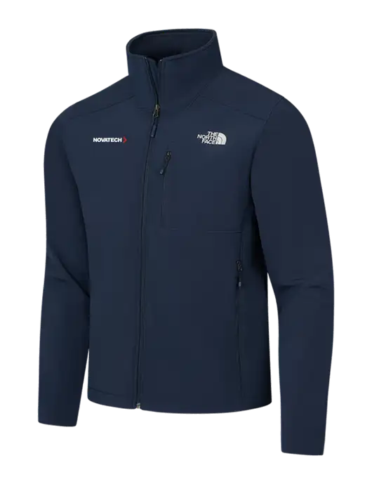 North Face Navy Apex Barrier Soft Shell Jacket w/Novatech Logo