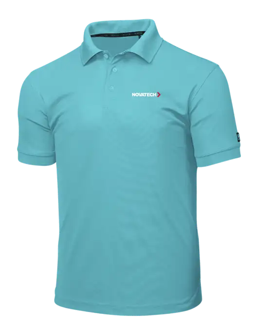 OGIO Light Sapphire Caliber 2.0 Polo w/Novatech Logo