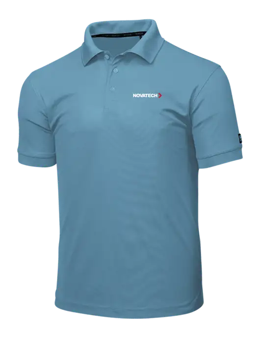 OGIO Light Slate Blue Caliber 2.0 Polo w/Novatech Logo