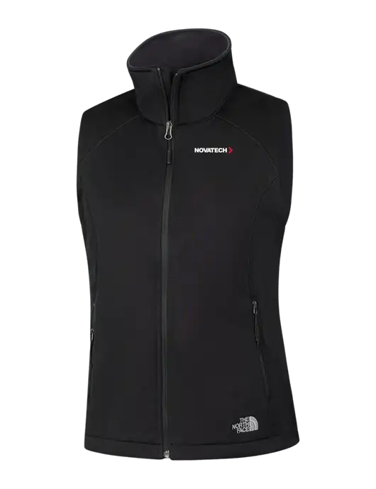 The North Face Womens Black Ridgewall Soft Shell Vest  w/Novatech Logo