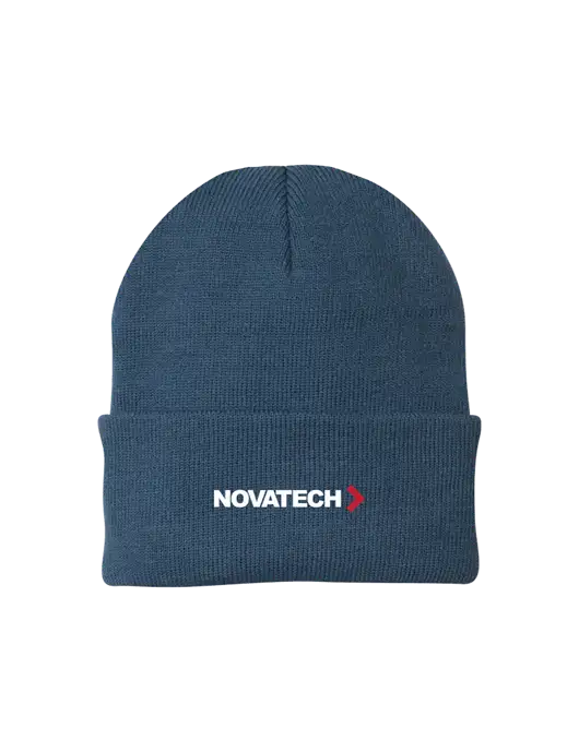 Dark Slate Knit Cap w/Novatech Logo