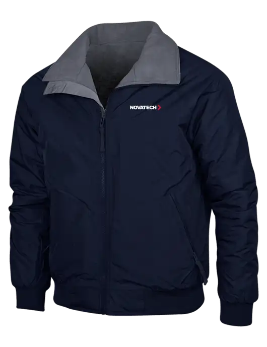 Navy/Heather Grey Classic Challenger Jacket w/Novatech Logo