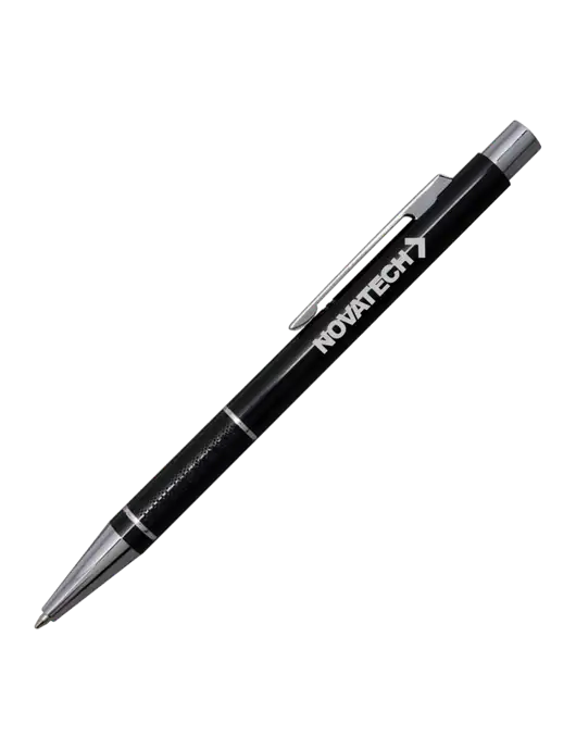 St George Black Pen - Blue Ink w/Novatech Logo