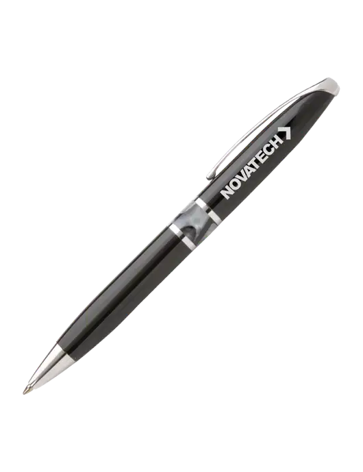 Illusion Black Pen - Black Ink w/Novatech Logo